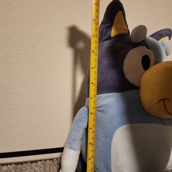 Bluey - 13.5 Inches Tall, Blue and Yellow Dog Plush Toy - Picture 7 of 7